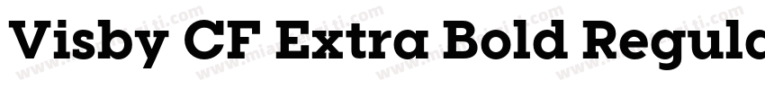 Visby CF Extra Bold Regular字体转换